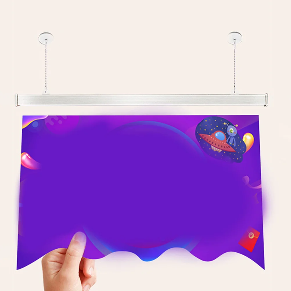 

Aluminum Alloy Hanging Rod Stable Poster Hanger Banner Display Frame for Supermarkets Stores Events Artwork Scroll