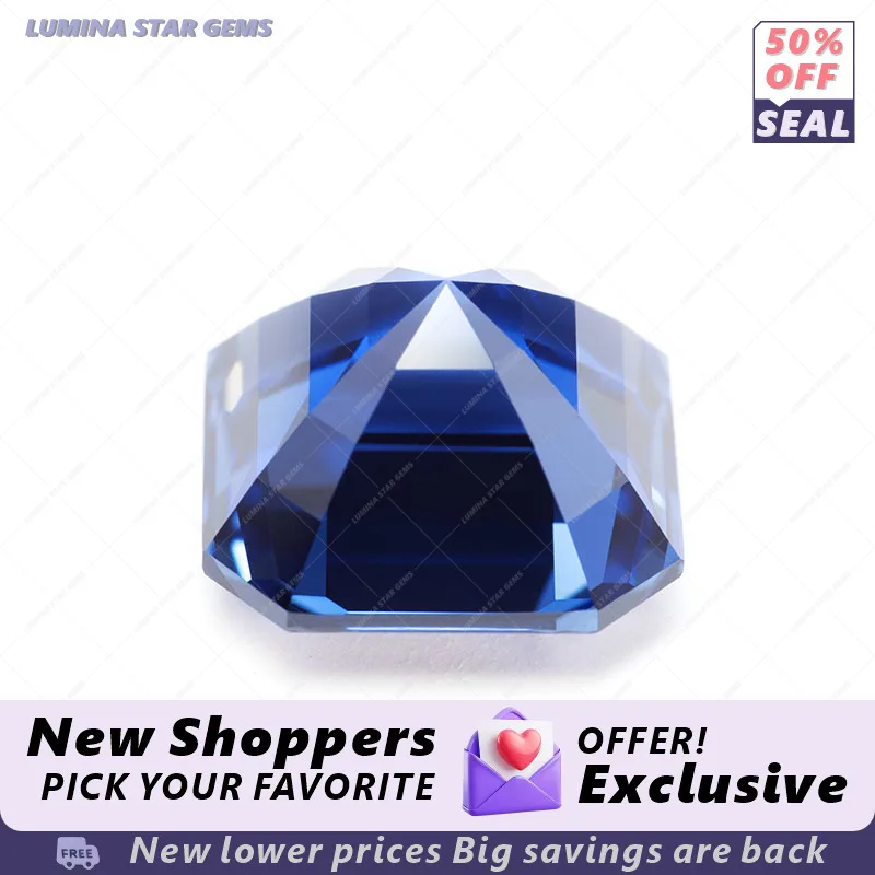

Lab Grown Sapphire Royal Blue Color Multiple Cuts Available Gems For Jewelry Setting&Custom Design Selectable Certificate