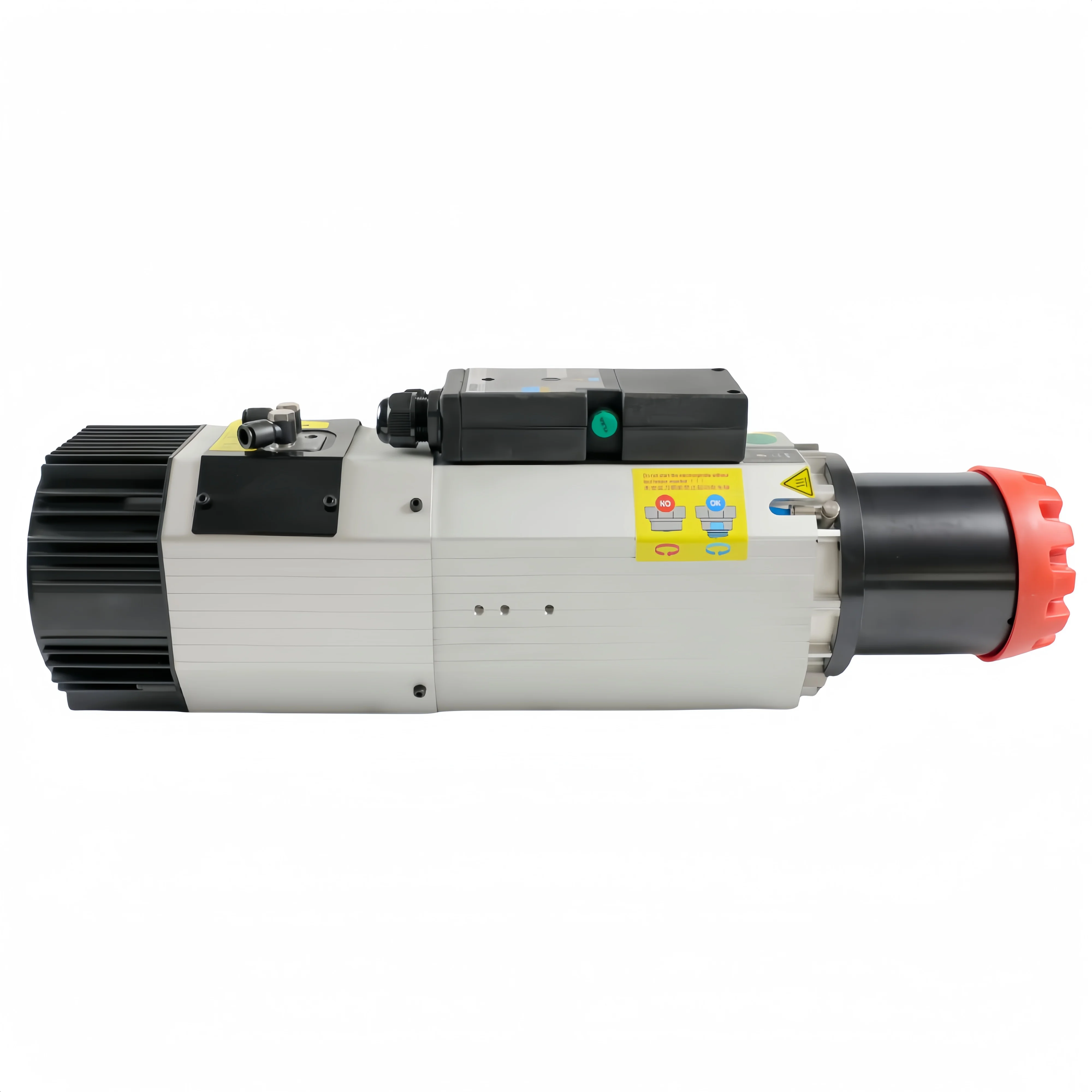 มอเตอร์แกนหมุนงานไม้ CNC รุ่น HQD 12Kw HSK63F 380V 220V ความเร็วสูง ระบายความร้อนด้วยอากาศ พร้อมระบบเปลี่ยนหัวเครื่องมืออัตโนมัติ ATC HSKF63 รุ่น GDL70-24Z/12