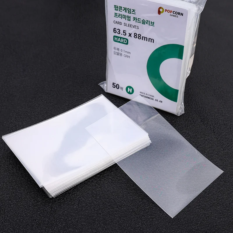 20PT Clear Card Sleeve Transparent Protector Waterproof Game FootBall Card Holder for Popcorn Diy Korean Idol Card 3x4inch