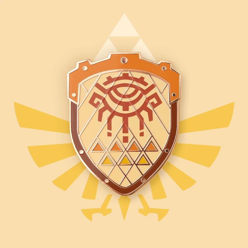 

Значок аниме Zeldas Hylian Shield, булавки, брошь Majora's Mask, значок мастера, броши, булавка на лацкан, джинсовая рубашка, сумка, ювелирные изделия, подарки