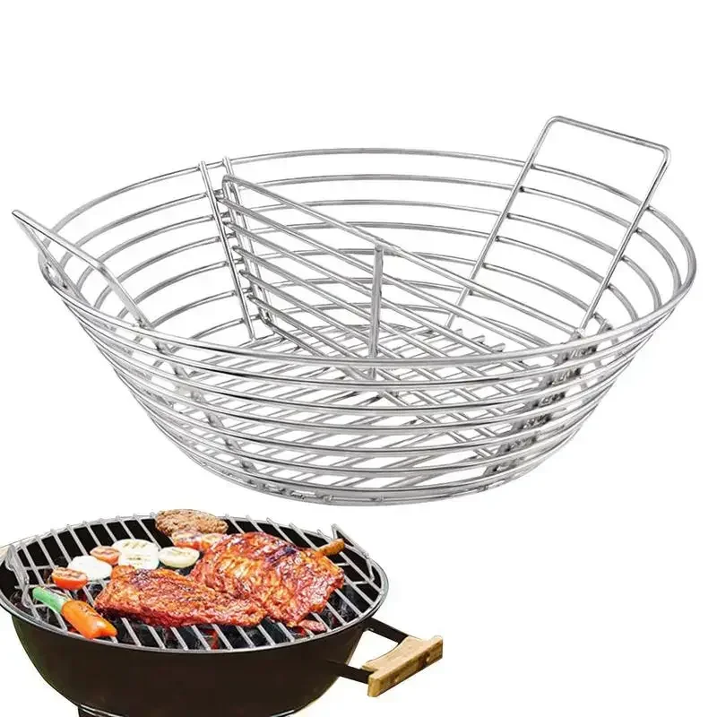 

Charcoal Basket For Grill Heavy Duty Stainless Steel Charcoal Basket For Kamado Grill And Other Smoker Grill