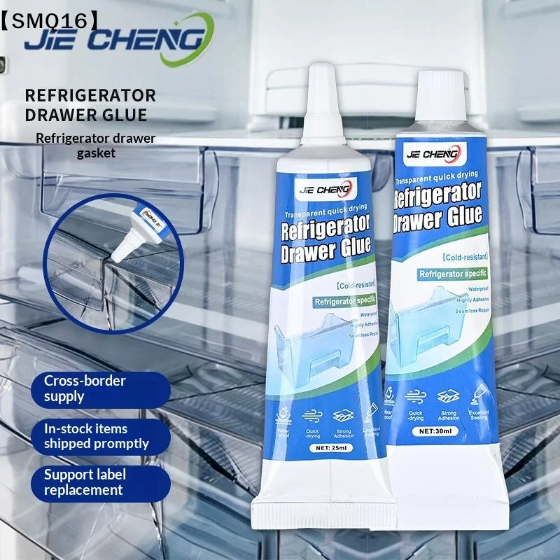 Refrigerator Drawer Repair Glue Transparent Cold Resistant Quick Dry Strong Adhesive For Broken Drawer Household Repair【SMQ】