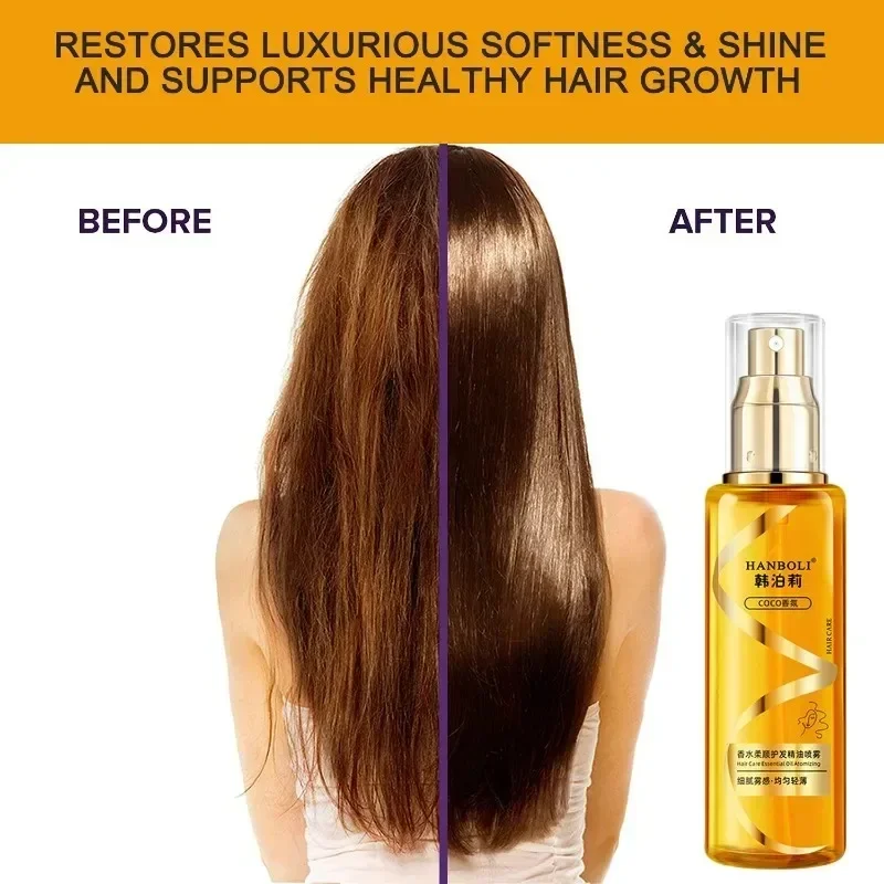 

Repair Leave-In Conditioning Spray,Moisturizing & Strengthening Silky Hair Care Essential Oil,Hydrating Hair Treatment