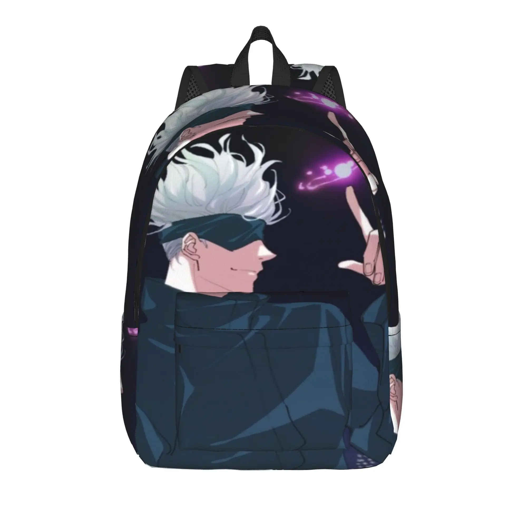 

Anime JJK Cool Backpack Sports Student Business Anime Gojo Satoru Daypack for Men Women College Canvas Bags