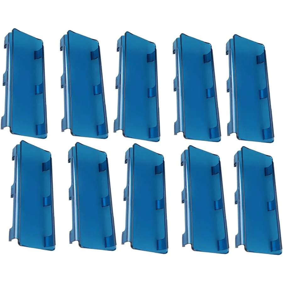 

10 шт., 8-дюймовый светодиодный светильник, защитные синие чехлы для линз для 8 16 24 32 40 48, 52-дюймовые внедорожные фонари, прямые/изогнутые полосы Wat