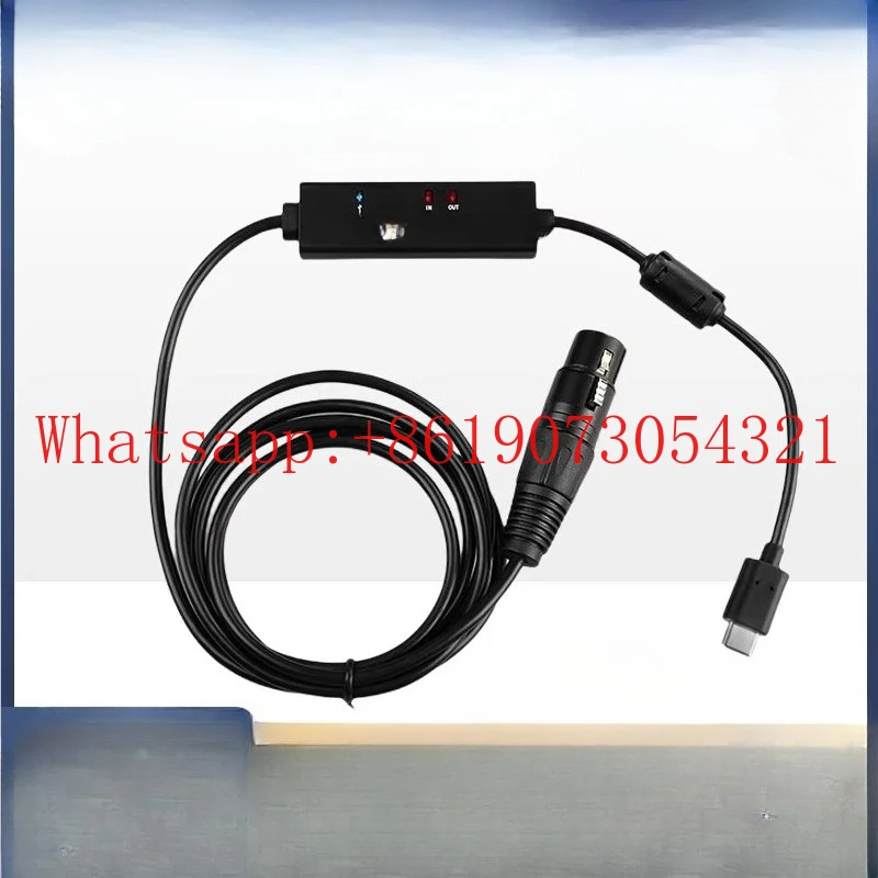 

Кабель USB-C — DMX RDM с индикаторной подсветкой Интерфейс типа C с магнитным кольцом Shielder UTD-11