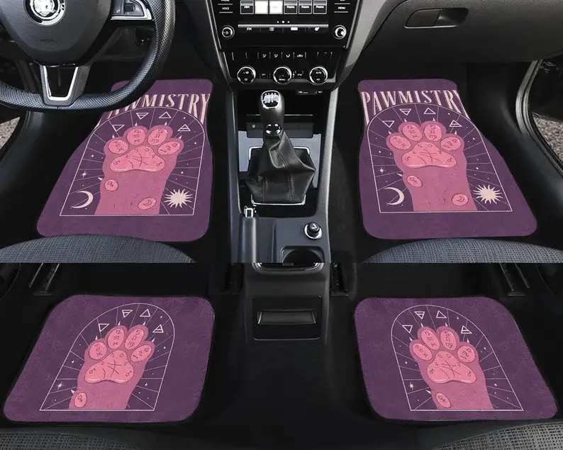 

Cat Paw Car Mat, Moon And Sun Mat, Celestial Floor Car Mat, Car Mat For Women, Car Mat Cute, Car Accessories, Car Lovers, Tarot