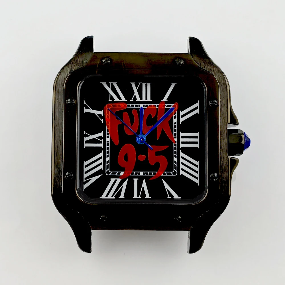 NH35 caso relógio masculino 38mm caixa de aço inoxidável personalizado numeral romano dial NH35 movimento acessórios relógio