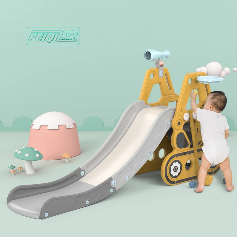 Feiqitoy Wholesale Slides For Kids Plastic Baby Swing Set