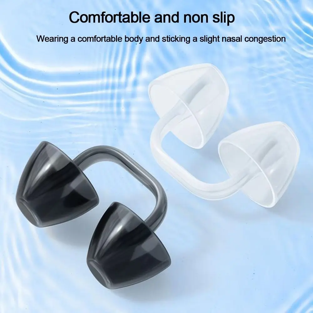 Soft Silicone Swimming Nose Clip Safety Gear Prevent Choking Waterproof Nose Plug Multicolor Reusable Swim Nose Protector