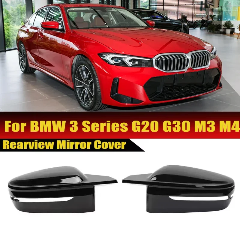 Suitable for BMW 3 Series G20 G30 M3 M4 Replacement Horn Style Modified Left-hand Drive Rearview Mirror Housing Car Accessories