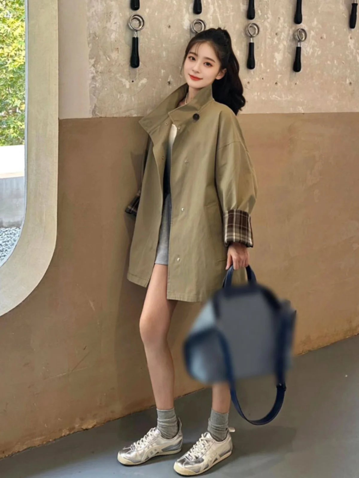 

Корейская тонкая ветровка премиум-класса в стиле Old Money, маленький размер, корейский тренд, новинка весны, удобная для поездок на работу