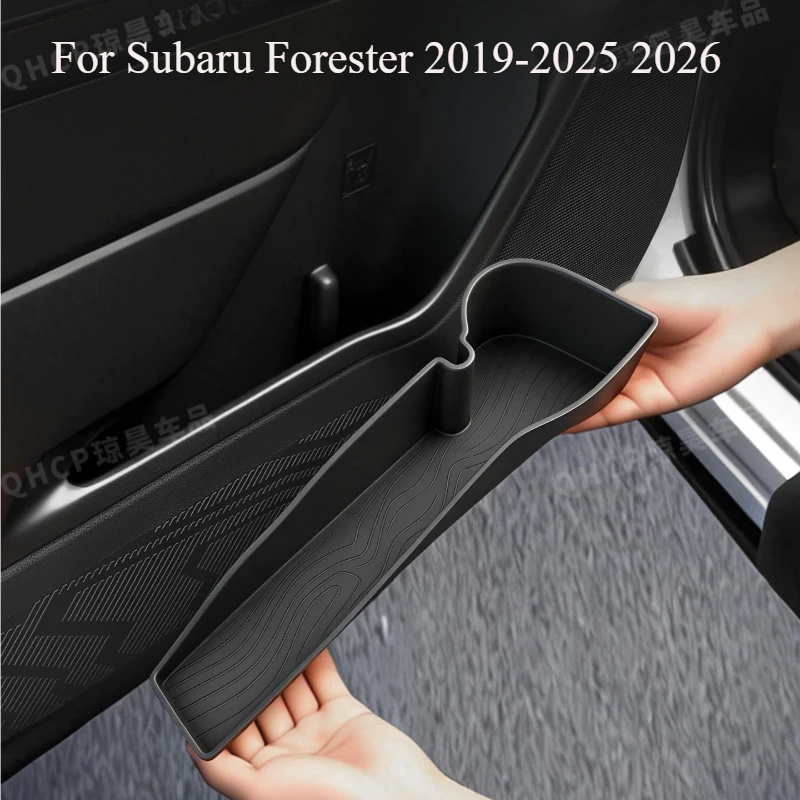 For Subaru Forester 2026 2019-2025 Silicone Door Storage Box – 4-Door Waterproof Organizer Insert Tray, Anti-Dust Liner