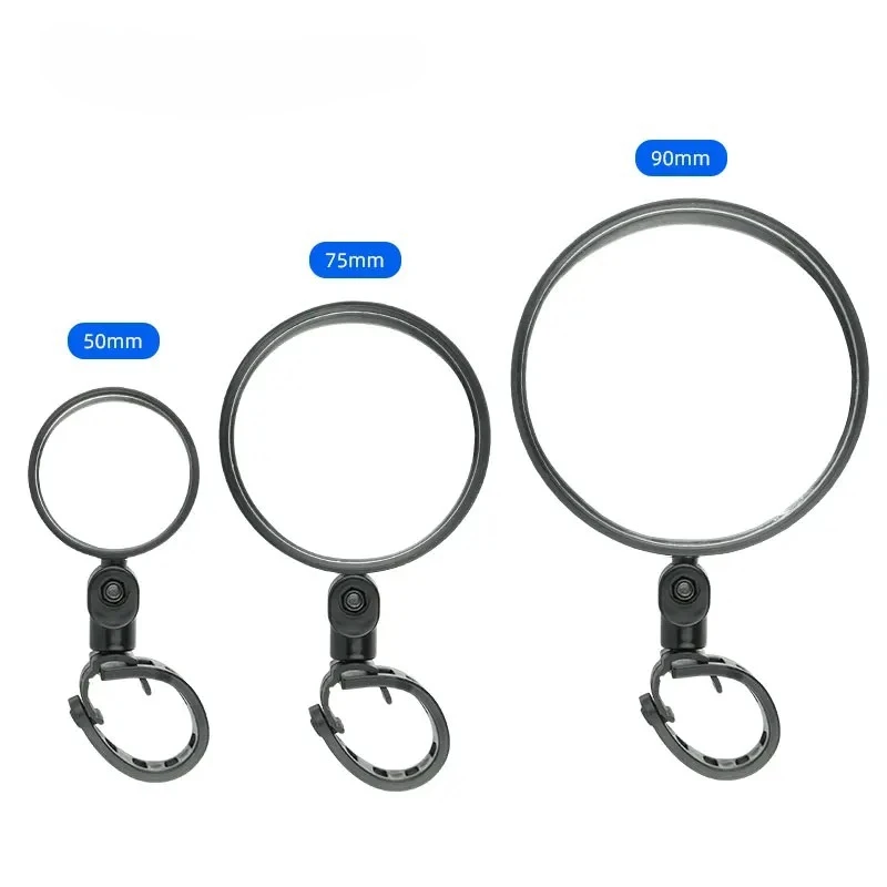 AliExpress 1pc Large 95mm Convex Bike Mirror - Quick-Release Acrylic Rear View Reflector for Handlebar (50/75mm Optional)