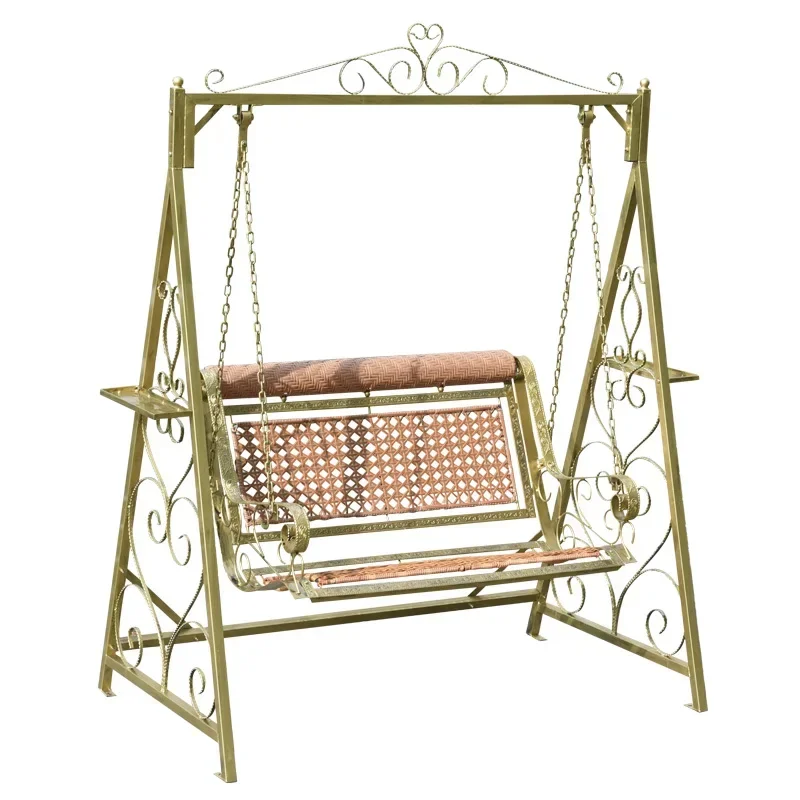 

Outdoor swing hanging chair wrought iron garden courtyard rocking chair household lazy balcony outdoor park children adult