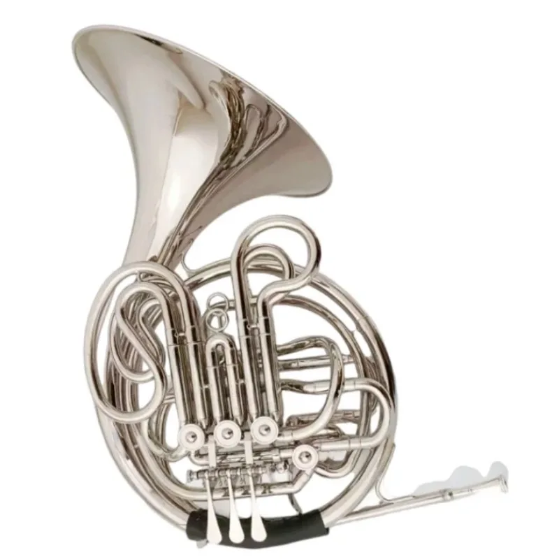 Four-key Double-row Integrated French Horn With Integrated Key Change Professional Grading Band Orchestra Church Performance