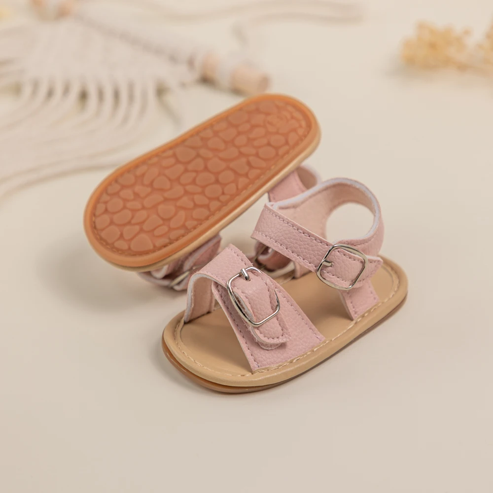 Meckior, sandalias para bebés, zapatos de verano para niños y niñas, zapatos antideslizantes de fondo suave para recién nacidos, sandalias clásicas para bebés de 0 a 18M, zapatos para caminar en cuna