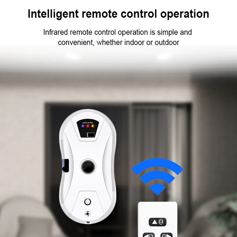 ที่ดูดฝุ่นกระจกหน้าต่างอัจฉริยะสำหรับเครื่องดูดฝุ่นอัตโนมัติหน้าต่างในบ้านเครื่องพ่นน้ำอัจฉริยะแบบกดปุ่มเดียวทำความสะอาดผนังปลั๊กแบบยุโรป