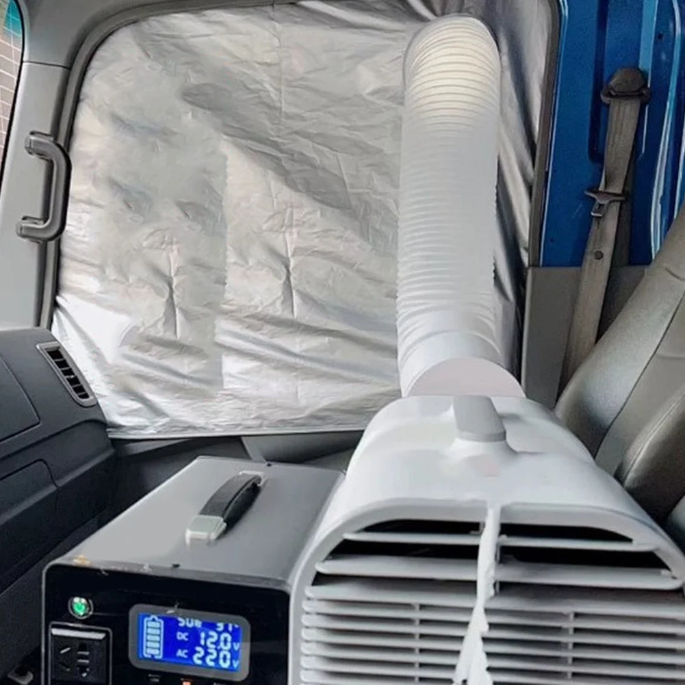 Window Sealing Cloth for Portable For AC Exhaust Hose Thickened Heat Insulating Fabric Easy Installation No Needed