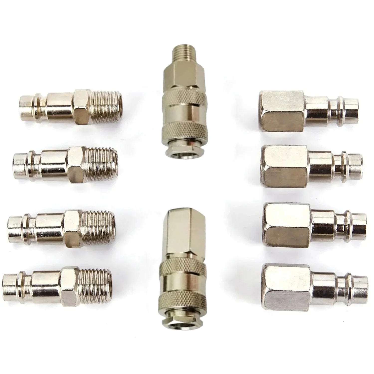 10pcs/set Quick Couplings BSP Air Line Fitting Euro 1/4