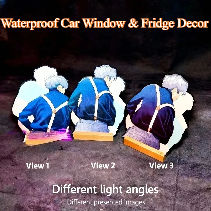 

1/2pcs Matte Finish KUN Fan Art Sticker 12x14cm - Waterproof Car Window & Fridge Decor