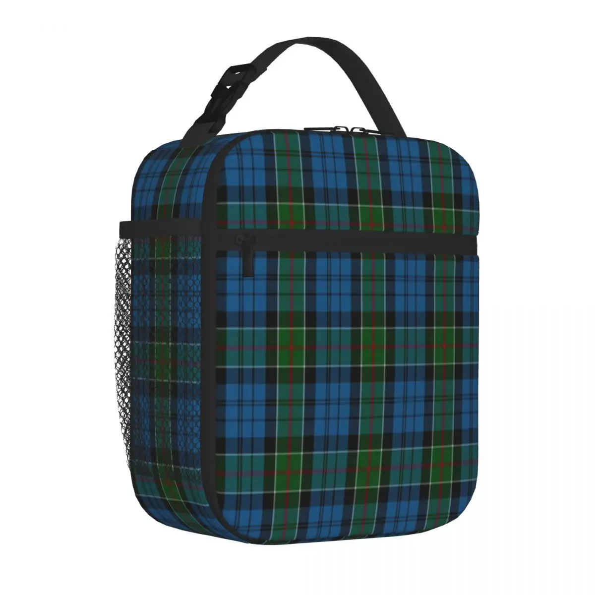 Hot Sale Kirkpatrick Tartan Watercolor Insulated Tote Office Homemade Meal Adult Lunch Bag