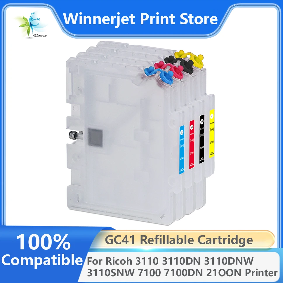 GC41 GC 41 Refillable Empty Ink cartridge for Ricoh SG 3100 3100SNW 3110 3110DN 3110DNW  3110SNW 7100 7100DN 21OON Printer