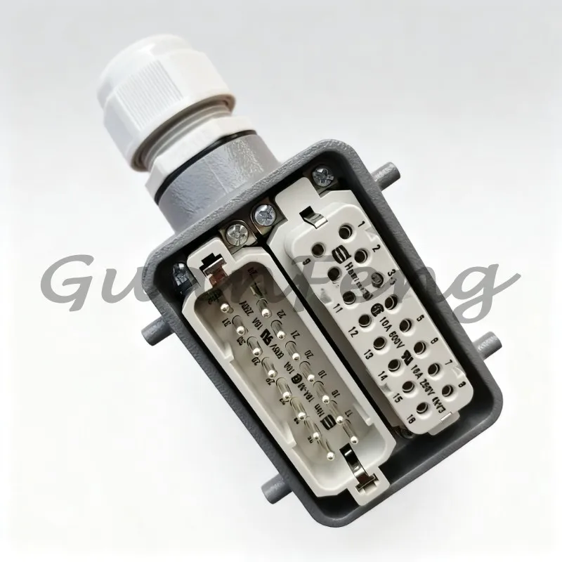 09200162612 HAN-16A-M Male Insert Heavy Duty Connector Precision 16A 250V Rectangular Industrial Plug