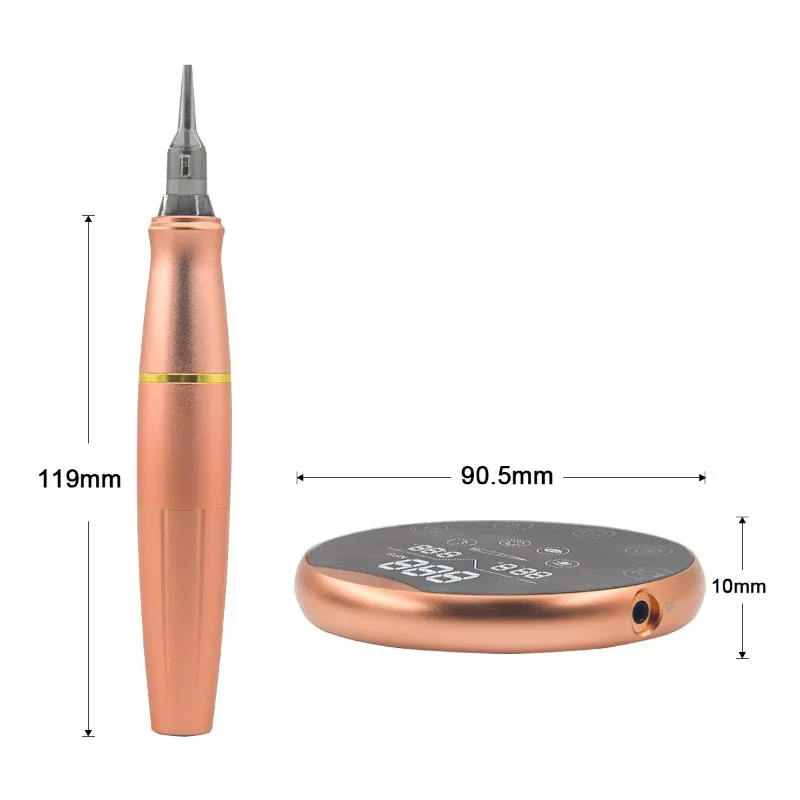 Professional Popular P90 Eyebrows Permanent Makeup Portable  Round Rotary Pen Training Pmu Tattoo Machine Microblading Kit