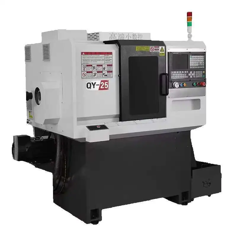 Piccolo mini tornio verticale CNC a 2 assi per tornitura di parti metalliche