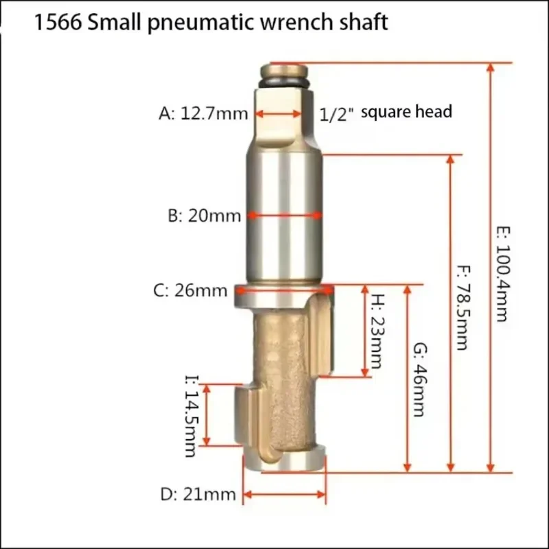 

NEW 1/2 3/4 1" inch Pneumatic Tools Air Impact Wrench Anvil Driver spindle Axis Hammer block Repair Parts