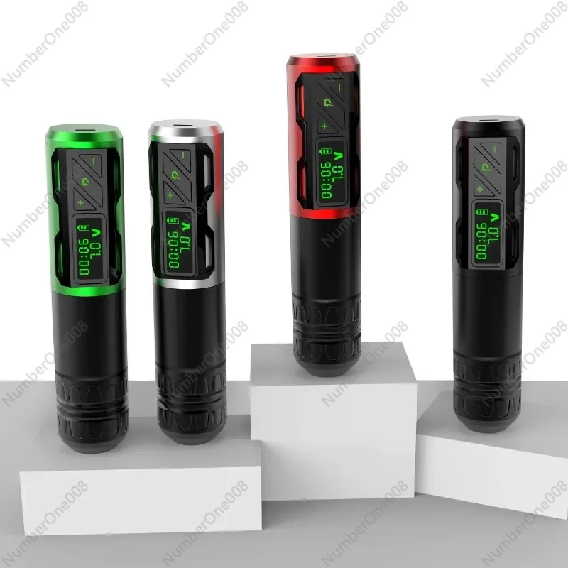 2023 Wireless Tattoo Pen Machine Rechargeable Tattoo Power  1800mAh Machine with Coreless Motor Aluminium Alloy Material