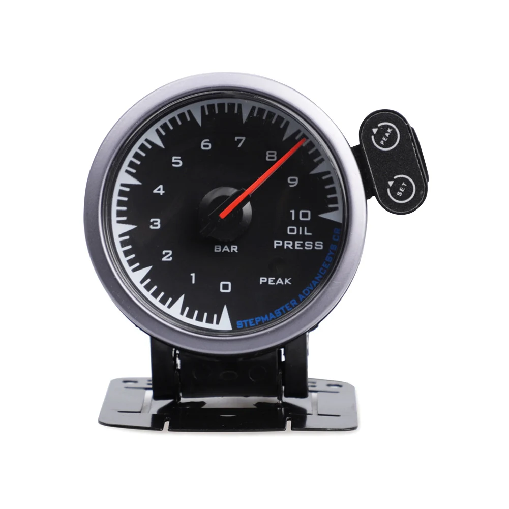 

Car Oil Fuel Pressure Gauge 2.5 Inch 60mm 7 Color Light Durable For 12V Vehicle