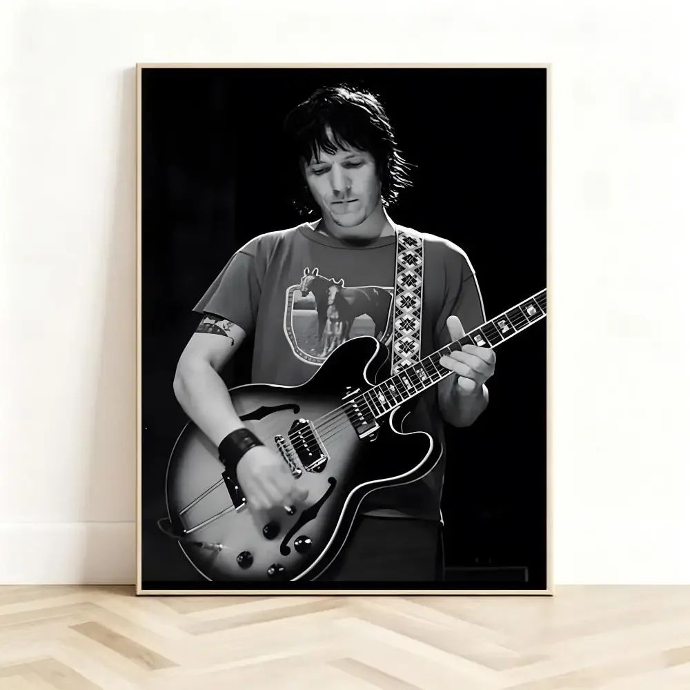 Mellow Musician E-Elliott Smith Poster Classic Self-Adhesive PP Wall Sticker for Living Room Bar Decor Gift