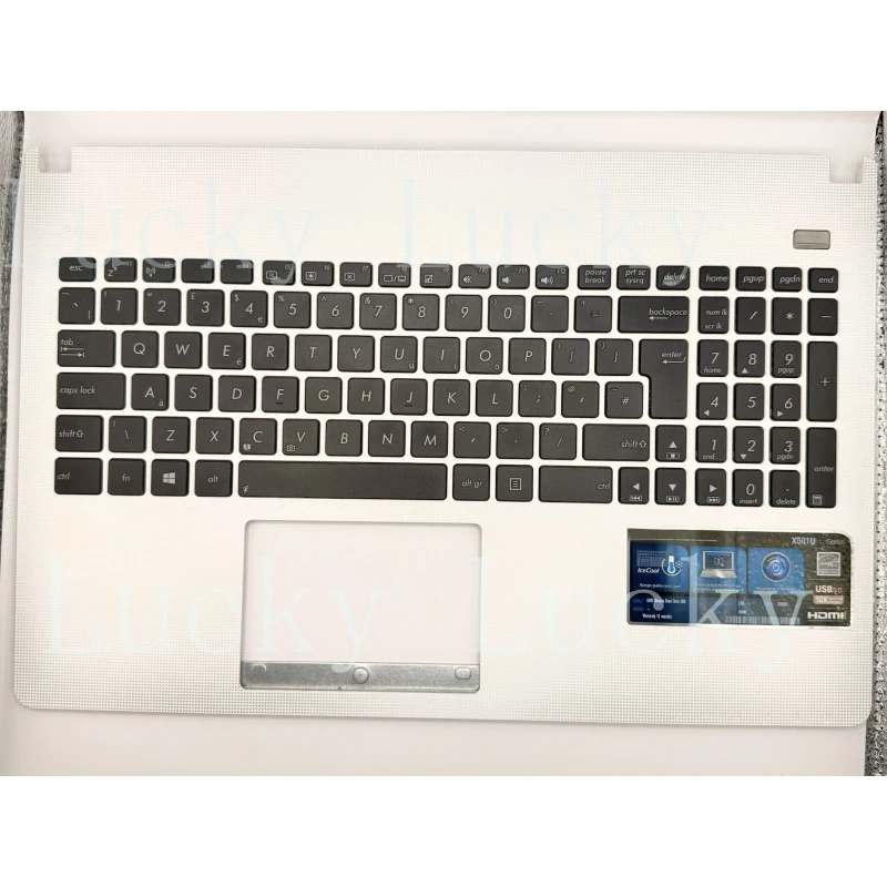 f WORKING for  ASUS X501U Palmrest Middle Cover UK Keyboard 13GNMO2AP130-1 49XJ5TCJN00