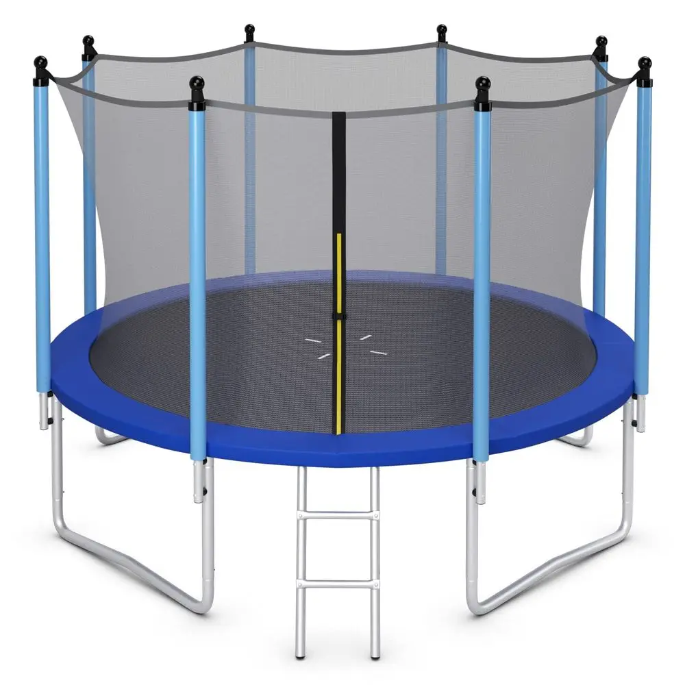 

Kids Trampoline 8FT 10FT 12FT 14FT 15FT 16FT, ASTM Approved Recreational Outdoor Trampolines W Enclosure Net, Ladder, Big Tramp