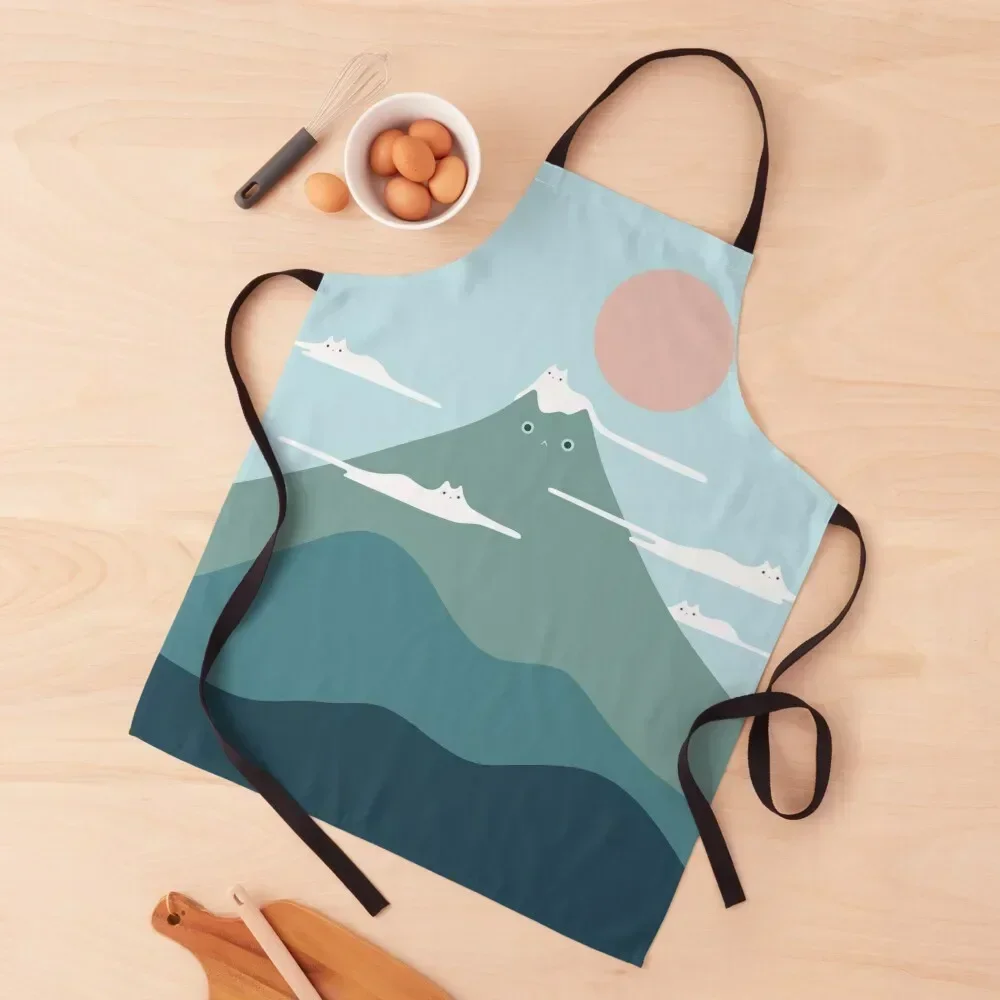 

Cat Landscape 72B Apron Cooking Clothes For Women Kitchen Kitchens For Men Salon Apron