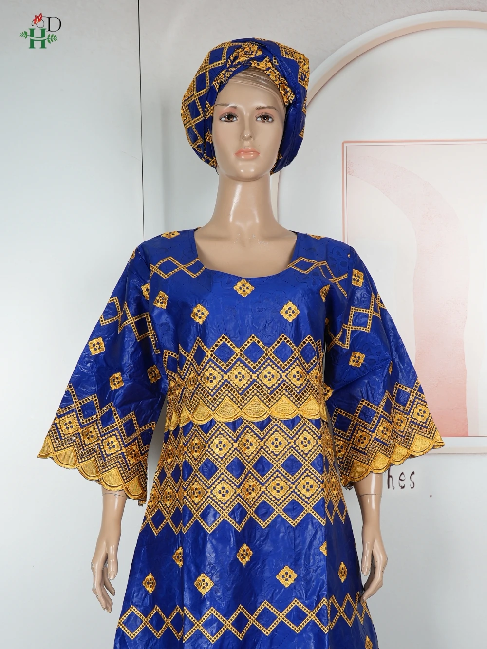 Nuovo abito tradizionale da donna africana ricamo oro Bazin Riche vestito da festa nuziale abito Bubu abito da chiesa Boubou Djellaba