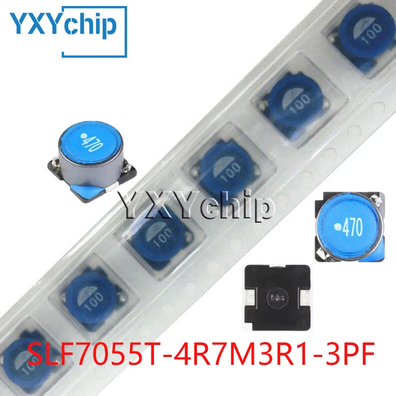 10PCS SLF7055T-4R7M3R1-3PF CHIP MAGNETIC SHIELD TYPE POWER WOUND INDUCTOR 3.3UH 3.1A 7*7*5.5MM NEW ORIGINAL