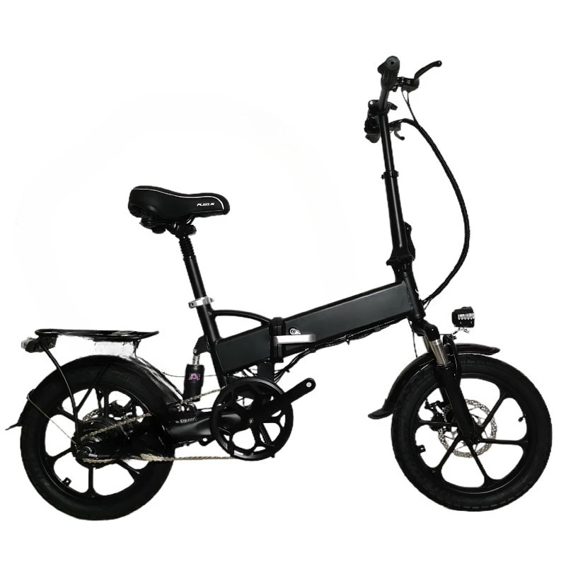 Aluminum alloy 14-inch folding electric bicycle driving to help commuter car