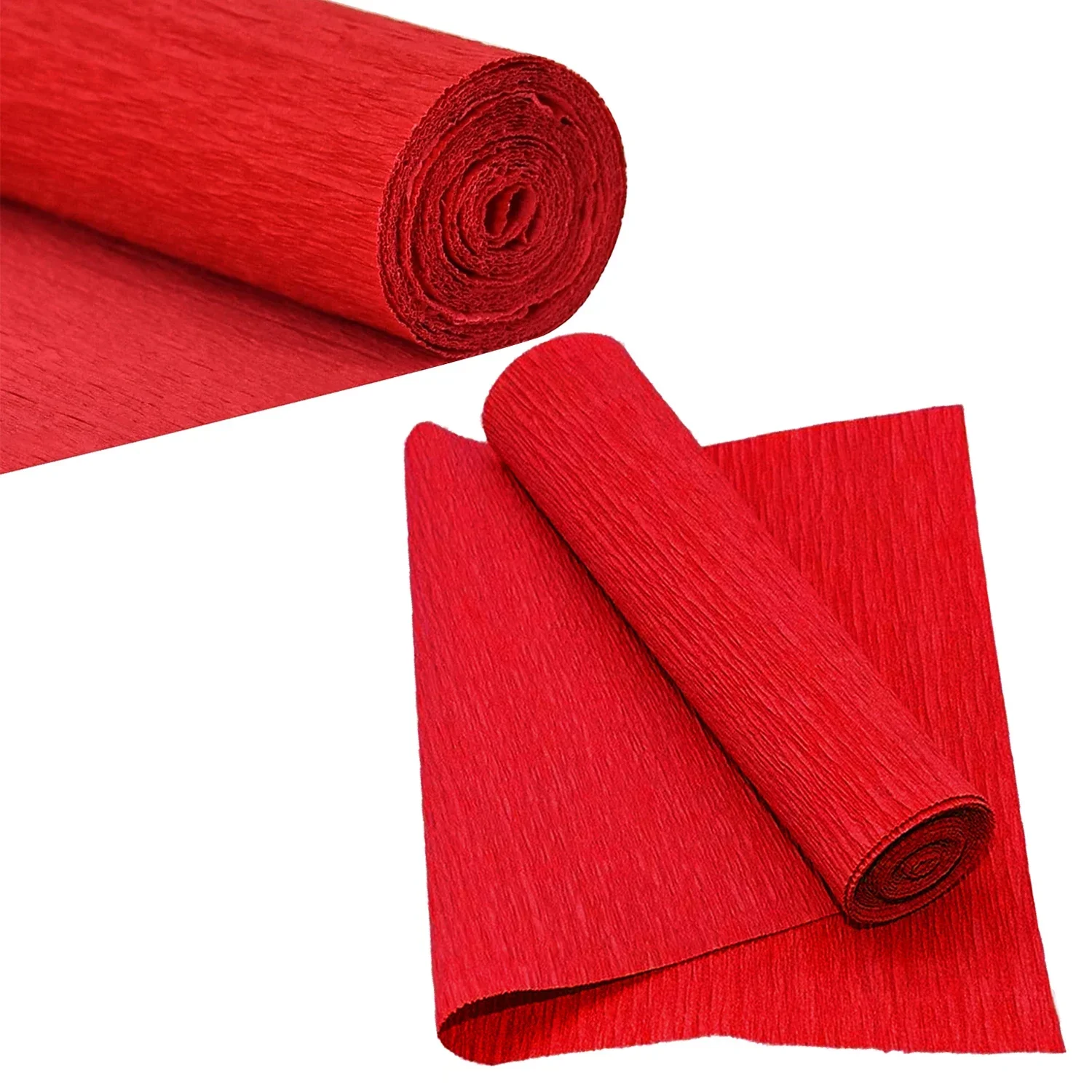 50x250cm High Quality Crepe Paper Roll, Colorful Crinkled Craft Paper for DIY Flowers, Decorations & Gift Wrapping