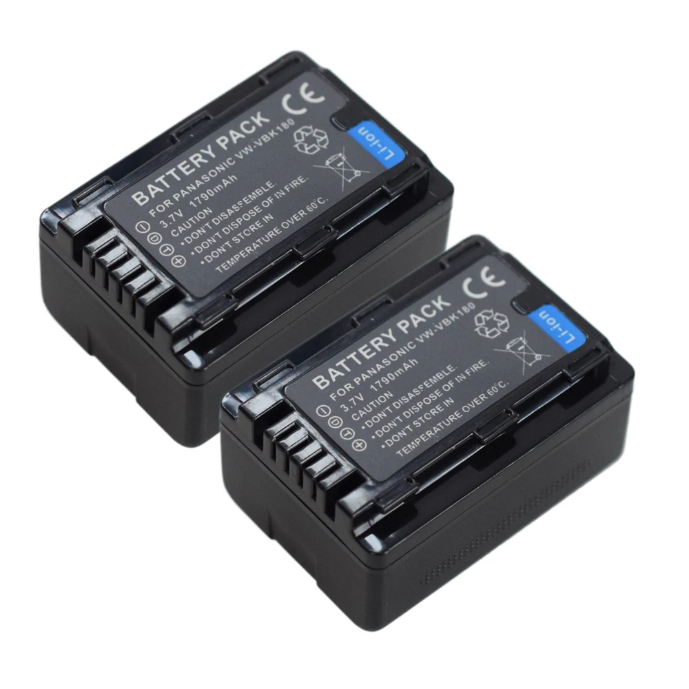 Аккумулятор VW-VBK180 VBK180 для Panasonic VW-VBL090 HC-V100GK HC-V100MGK HC-V10GK HC-V500GK HC-V500MGK HC-V700MGK HDC-SD60