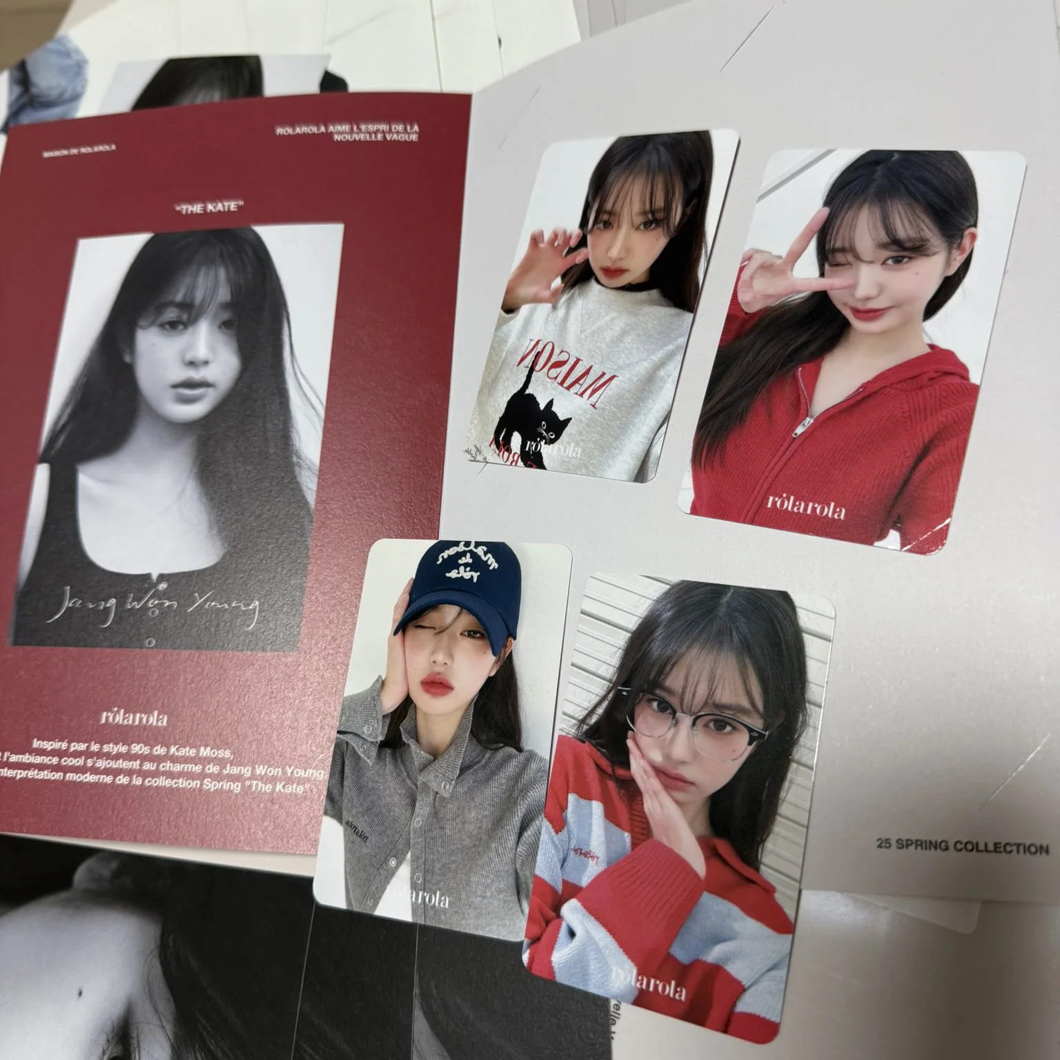 4pcs High Definition Exquisite Small Card Korean Girl Group Member Commemorative Collection Small Card