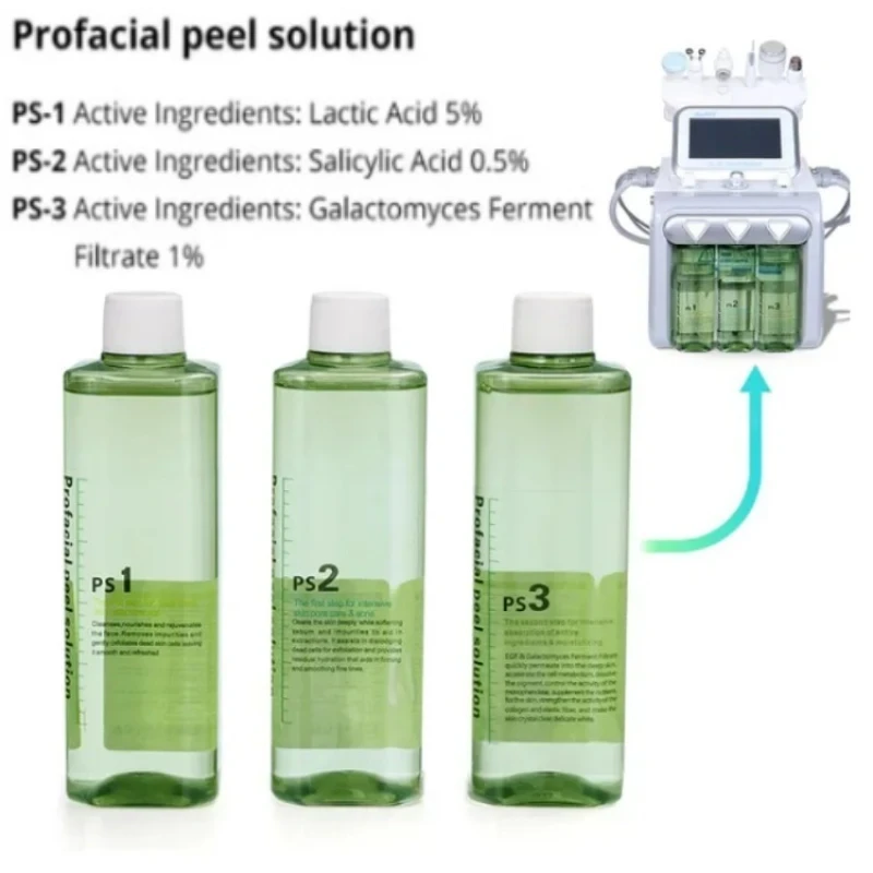 4 In 1 Face Serum Peeling Solution Beauty Deep Cleaning Skin Care Essence Facial for Machine Hydra Dermabrasion Solution