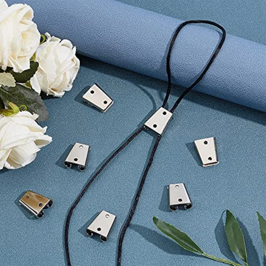 10 قطعة الحديد بولو التعادل المنزلق المشبك البلاتين اللون بولو التعادل مشبك اكسسوارات سطح أملس النتائج مجوهرات DIY بها بنفسك الحرفية الجدار