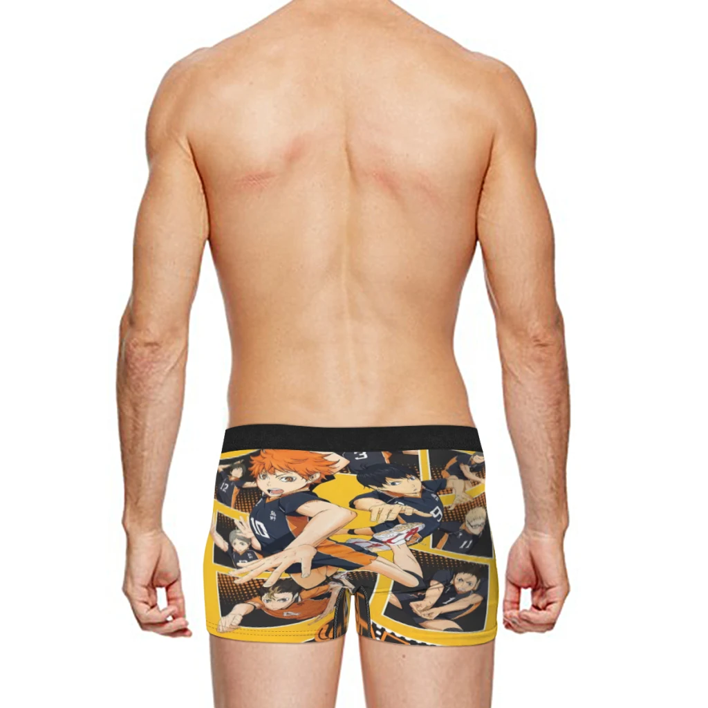 Haikyuu Men Underpants Man Breathable  Boxer Shorts Men's Panties Underwear Gift