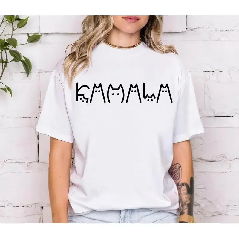 Cat Design Kamala Harris For The People T Shirt Madam President DemocraT