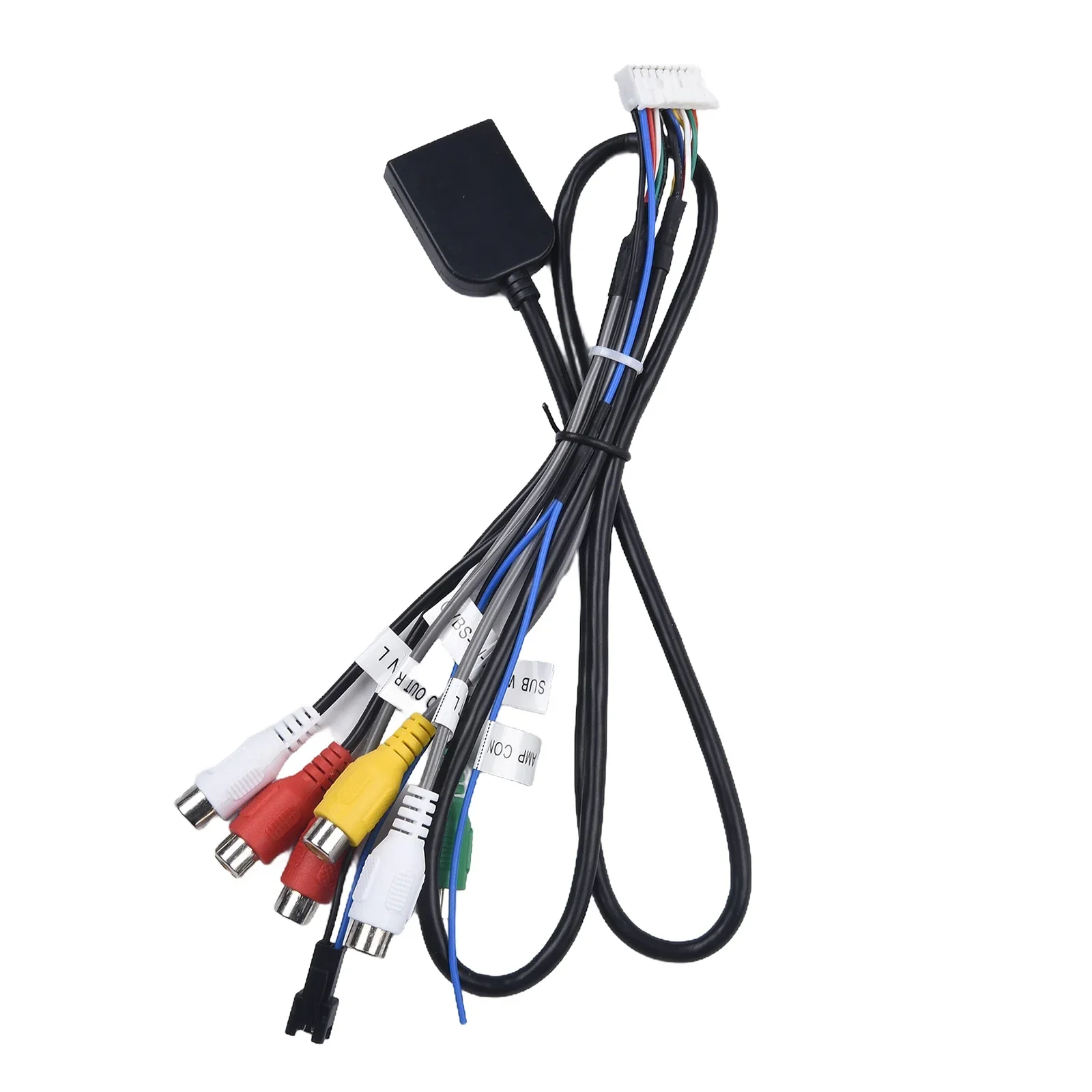 Connector Black Adapter Cable ABS Black 12V 20pin Cable Connector With Radio Cooling Fan Suitable For 12V Cars