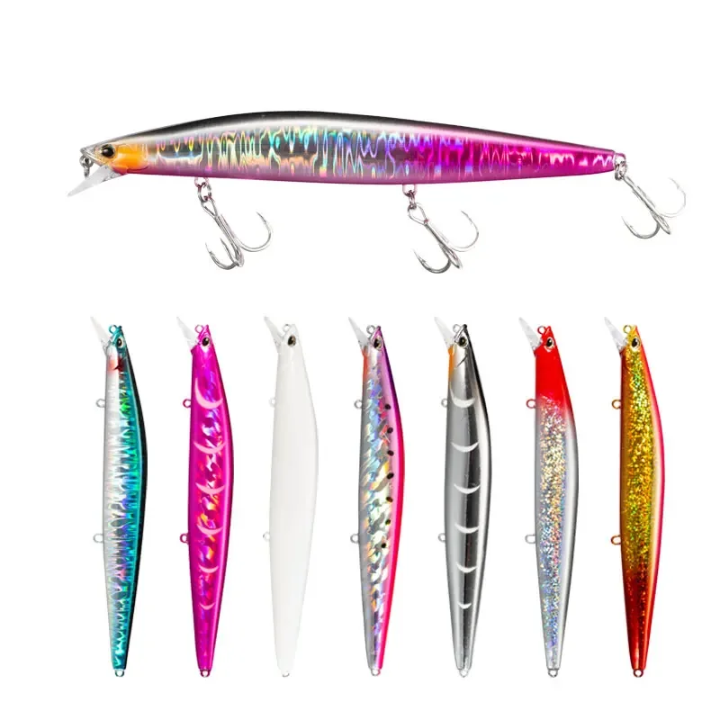 50Pcs 145mm 26g Sinking Minnow Set Fishing Wobbler Jerkbait Casting Seabass Trout Carp Isca Pesca Hard Bait 9119